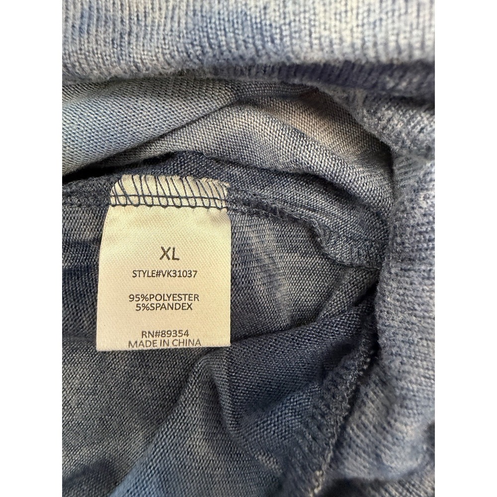 Adrianne Vittadini  Tie Dyed Bluesy Pullover W‎ Rounded Neck Size XL - Picture 6 of 6